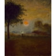 thumbnail image 3 of George Inness 15x17 Black Modern Framed Museum Art Print Titled - Moonrise (1891), 3 of 5