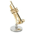 thumbnail image 2 of KAKOWELY Exquisite Trumpet Model Copper Trumpet Statue Miniature Trumpet Model Metal Trumpet Decor Photography Prop Mini Classical Musical Instrument,3.54X"X1.97"X1.57", 2 of 5