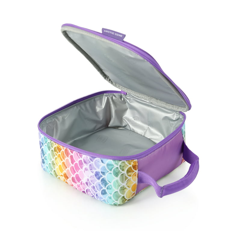 Arctic Zone Reusable Lunch Box Combo Kit with Accessories, Mermaid