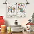 thumbnail image 6 of SOME THING Nutcrackers Xmas Balls and Trees Merry Christmas Kitchen Towels Dish Towels, 18x26 Inch Snowflakes Decoration Hand Towels Set of 2, 6 of 6