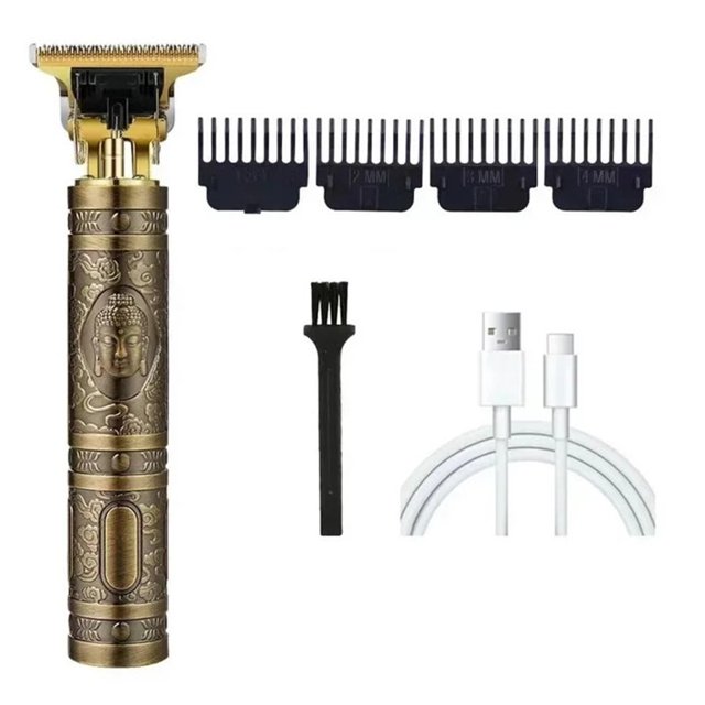 POINTERTECK Tondeuse à Cheveux pour Hommes Tondeuse Sans Fil à Écart Zéro Tondeuse Rechargeable USB Tondeuse Électrique Machine de Coupe de Cheveux Or