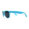 thumbnail image 4 of Classic Iconic Pop Color Horn Rim Sunglasses Teal Black, 4 of 4