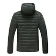 thumbnail image 3 of Awdenio Hommes Col à Capuche Hiver Casual Veste en Coton Rembourré, 3 of 4