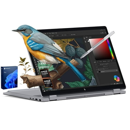 HP 2025 New Envy x360 2-in-1 Laptop, OmniBook X Flip 16" Touchscreen 2K IPS Display, AMD Ryzen AI 7 350, 24GB LPDDR5X RAM, 2TB Gen 4 SSD, Copilot AI, WiFi 6E, w/Microsoft Surface Pen, Win 11 Pro