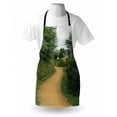 thumbnail image 3 of Hobbits Apron Elf Path in Woods of Hobbit Land in The Shire New Zealand Movie Set Image Print, Unisex Kitchen Bib Apron with Adjustable Neck for Cooking Baking Gardening, Green Brown, by Ambesonne, 3 of 3