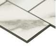 thumbnail image 4 of Aldhurst Marbled Carrara Adhesive Backed 9.84 in. x 10.37 in. PVC Mosaic Tile, 4 of 7