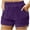Purple E, variant on Womens Summer Shorts AKAFMK Flowy Shorts for Women,Ultra Soft High Waisted Flowy Shorts with Pockets and 4-Way Stretch - 4" Inseam Shorts