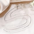 thumbnail image 4 of K-KED S925 Silver 50CM DIY O-Chain Box Chain Collarbone Necklace for Women-Silver #3, 4 of 6