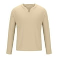 thumbnail image 6 of DecSea Mens Shawl Collar V Neck Sweater Shirts Lightweight Muscle Long Sleeve T Shirts Fitted Knitted Pullover Thermal Tops, 6 of 8