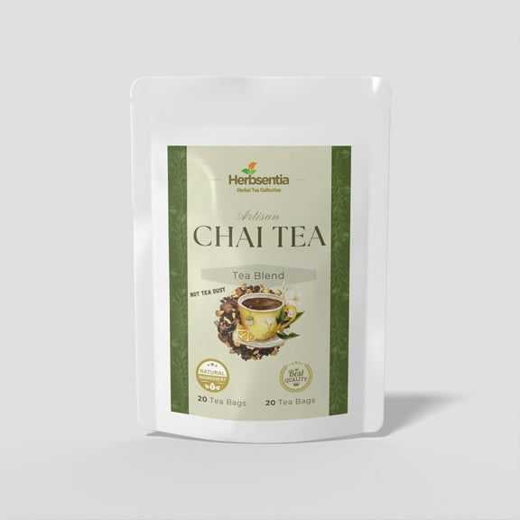 Chai Black Tea – 20 Tea Bags | Spiced Indian-Inspired Blend | Herbsentia