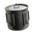 thumbnail image 1 of Almencla Titanium Pot Backpacking Bottle Drinking Pot Portable Camping Tea Coffee Mug for 500ML, 1 of 8