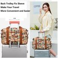 thumbnail image 4 of Cute Bear Print Women Duffel Bag for Travel High Capacity Jacquard Canvas Water Resistant Travel Sport Hand Bag Weekender Overnight Bag for Gym Sport, 4 of 8
