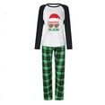 thumbnail image 4 of Pijamas familiares navideños a juego, conjuntos de pijamas verdes Santa, gafas de sol, Navidad en julio, 4 of 4
