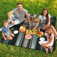 thumbnail image 7 of Colored Grid Geometry Outdoor Picnic Blanket, Foldable Waterproof Beach Mat, Portable Beach Blanket for Beach Camping, Hiking, Family Concerts, 7 of 7