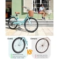 thumbnail image 2 of MOPHOTO 26'' 7 Speed Beach Cruiser Bike Bicycle for Women with Basket & Lock, Lightweight Step Through City Bikes, Commuter Bicycle for Adults Ladies, 2 of 8
