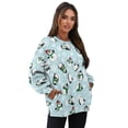 thumbnail image 7 of HELLHERO Christmas Penguin Print Women Crewneck Sweatshirt Oversized Long Sleeve Pullover Tops Comfy Fall Clothes 2025 Fashion Size XXXL, 7 of 7