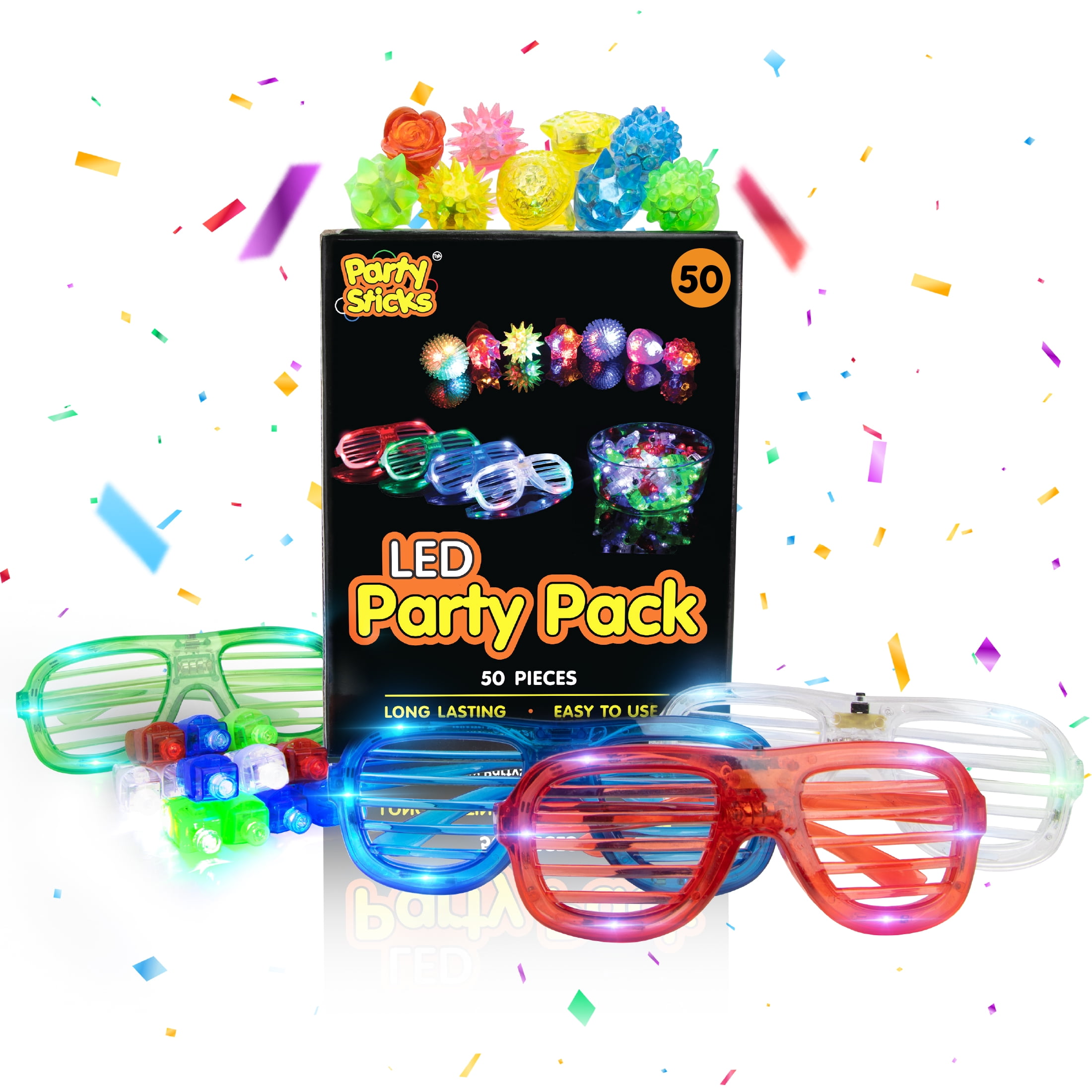 Light Up Party Favors
 LED Glow Party Favors for Kids 50pc Light Up Glow in The Dark Party