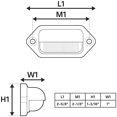 thumbnail image 5 of 2 luces LED traseras impermeables para matrícula para remolques, vehículos recreativos, camiones y barcos, 5 of 5