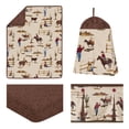 thumbnail image 2 of Sweet Jojo Designs Wild West Cowboy Brown Red Blue 4 Piece Crib Bedding Set, 2 of 6