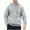 Gray, variant on Admvng Mens Hoodie Leisure Hooded Sweatshirt Solid Color Shoulder Sleeves Long Sleeved, Size M-2XL