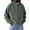 Army Green, variant on LYSMORA Men's Corduroy Pullover Hoodie, Vertical Ribbed Oversized Long Sleeve Casual Sweatshirt With Front Kangaroo Pocket