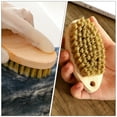 thumbnail image 6 of Tersarium 2pcs Wooden Laundry Scrub Brush Comfort Grip Floor Heavy Duty Cleaning BrushesTile Shoes Washing Tools, 6 of 10