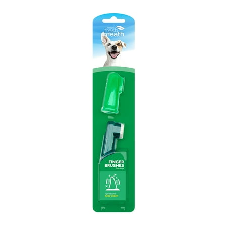 UPC: 0645095002180 | TropiClean Fresh Breath Finger Brushes for Pets  2 pack