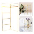 thumbnail image 2 of Shisuyan Jewelry Organizer Golden Tabletop Stand 1Set 11In X 7.1In X 0.3In, 2 of 8