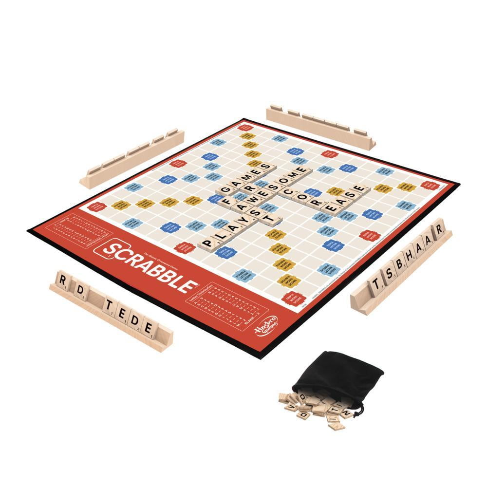 Scrabble Board Game, Classic Crossword Party Game for 2-4 Players