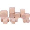 thumbnail image 1 of Dados de madera de 0,8 a 8 cm, dados en blanco, dados de seis caras, se puede optimizar el color del patrón, 1 of 5