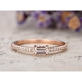 thumbnail image 2 of HeartsAndYou 0.3ct Natural Morganite & Diamond Engagement Ring Minimalist 14k SOLID Rose Gold, 2 of 9