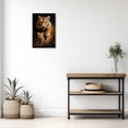 thumbnail image 4 of ZHONGYUTONG Tiger Canvas Wall Art Cute Baby Tiger Picture Prints Forest Animal Portraits Paintings Vintage Artwork for Kids Room Nursery Framed (12.00" x 18.00"), 4 of 6