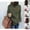 Army Green, variant on Hogleaql Sherpa Pullover Womens Turtleneck Plush Plus Size Long Sleeve Comfy Sweatshirt Insulated Tunic Tops Fashion Loose Fit Winter Solid Pullover Army Green 3XL
