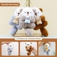 thumbnail image 3 of Cute Otter Plush Keychain Charm for Bags & Backpacks – 2025 New Soft Stuffed Animal Bag Charm, Adorable Key Ring Gift for Otter Lovers, 3 of 6