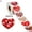 style#2, variant on Cheers US 500Pcs/Roll Valentines Glitter Red Heart Stickers - Large Heart Labels Decor, Valentine's Day Love Decorations for Wedding Anniversaries Envelopes