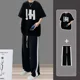 thumbnail image 4 of Conjuntos de camisetas y pantalones para correr para hombre, de algodón suave, para correr, de dos piezas, estilo coreano, 2024, elegantes, tallas S, 4 of 4