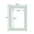 thumbnail image 3 of Honeydew Acid Free 8.5x11 Picture Frame Mats with White Core Bevel Cut for 5x7 Pictures - Fits, 3 of 4