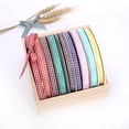 thumbnail image 7 of GROFRY 1 Roll Cheque Plaid Ribbon DIY All-match Rural Style Printed Grid Bow Gift Box Packing Ribbon for Party, 7 of 7