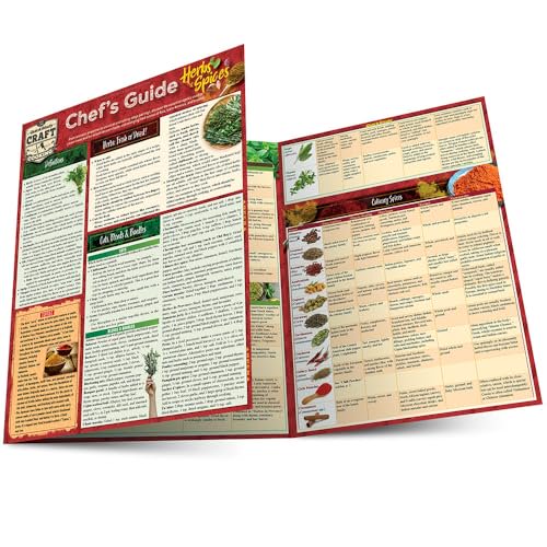 Pre-Owned Chef's Guide to Herbs & Spices: a QuickStudy Laminated Reference Guide (Quickstudy Reference Guide), 9781423239772, 1423239776, Paperback, Second Edition, New Edition, Updated & Rev