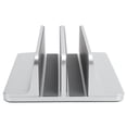 thumbnail image 4 of Soporte vertical para computadora portátil con ranuras dobles ajustables Soporte de escritorio para computadora de aleación de aluminio, 4 of 10