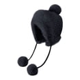 thumbnail image 1 of Women's Winter Knit Hat with Pompom Ear Cover Soft Wool for Cold Weather Outdoor Activities, 1 of 5