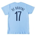 thumbnail image 3 of Youth 1863FC Kevin De Bruyne Sky Blue Manchester City Player T-Shirt, 3 of 3