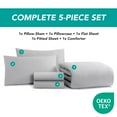 thumbnail image 4 of Arkwright Family Essentials Bed in Bag 5 Piece Set - Twin - Grey, 4 of 6