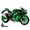 Green No box, variant on MAE 1:9 Kawasaki ZX-10R Simulation Alloy Motorcycle Model Shock Absorbers Sound and Light Collection Toy Car Kid Gift