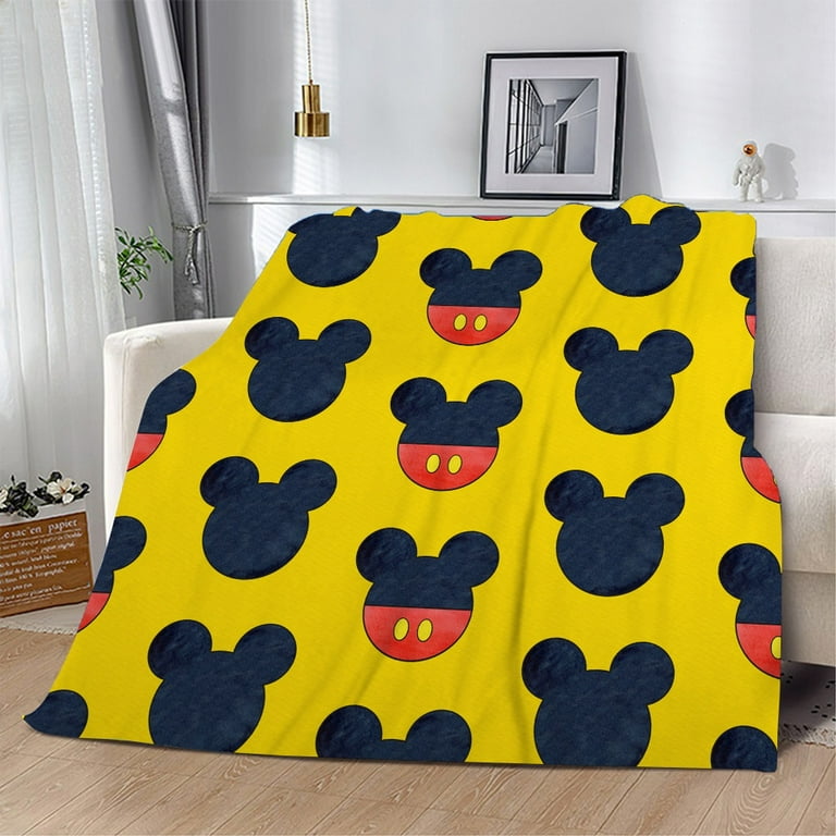 Mickey Mouse Cartoon Throw Blanket Ultra Soft Cozy Lightweight