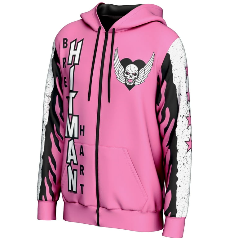Logo Hitman Hart Jacket Men's ProSphere Pink Bret Hart Hitman