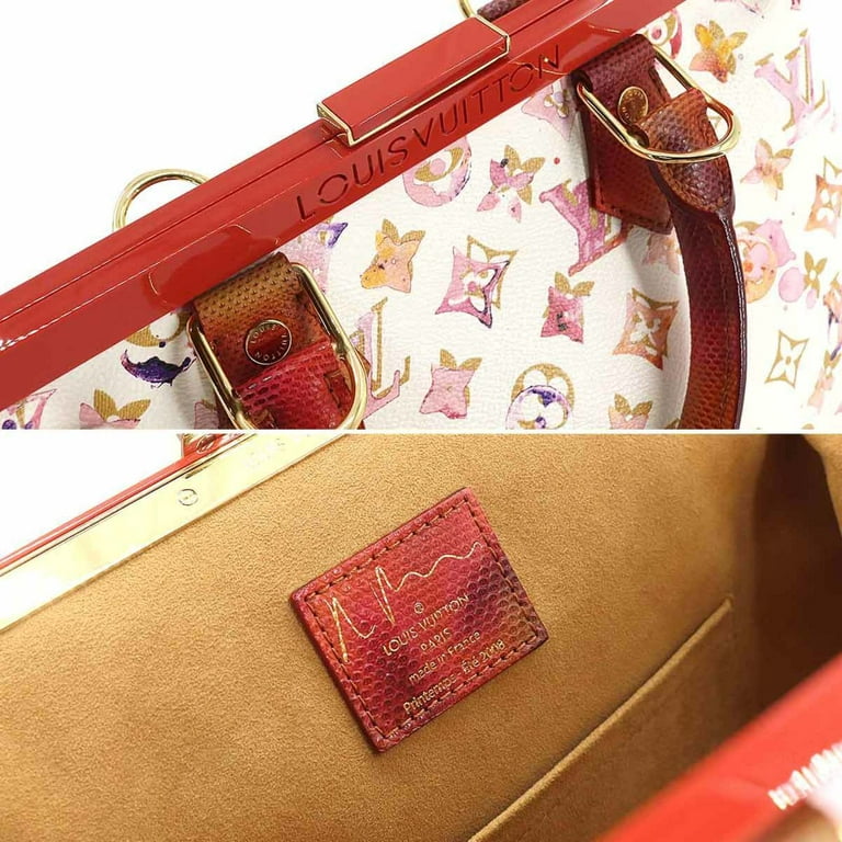 Louis Vuitton - Authenticated Flower Tote Handbag - Leather Red for Women, Good Condition