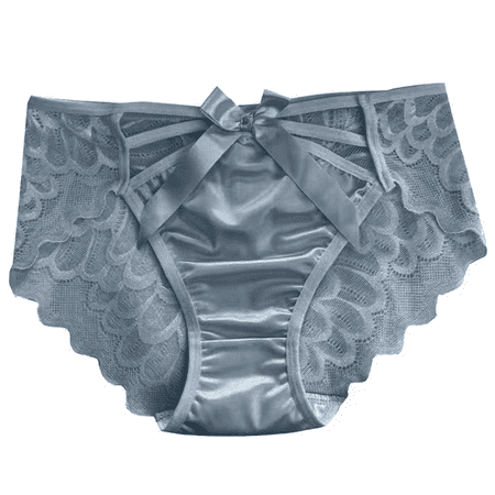 Fulorrnie Underwear for Women Comfort High Waist Cute Panties Briefs Elastic Flat Seams Stretchable Panty Blue M