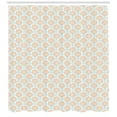 thumbnail image 3 of Ambesonne Oriental Shower Curtain, Snowflake Like Mandala, 69"Wx84"L, Apricot and Dark Seafoam, 3 of 3