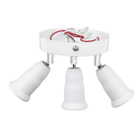 

Adjustable E27 Splitter 3 Head Lamp Base LED Bulb Holder Adapter Socket